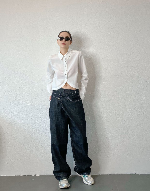 White Round Shape Shirt #250315